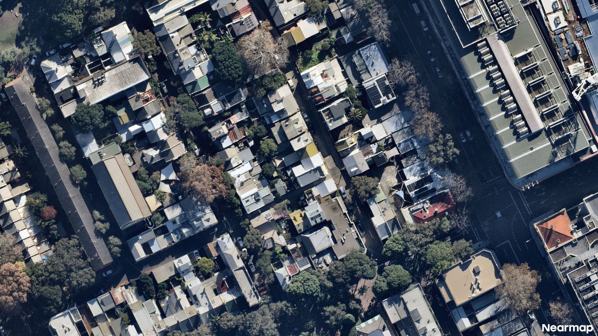 Vertical aerial view