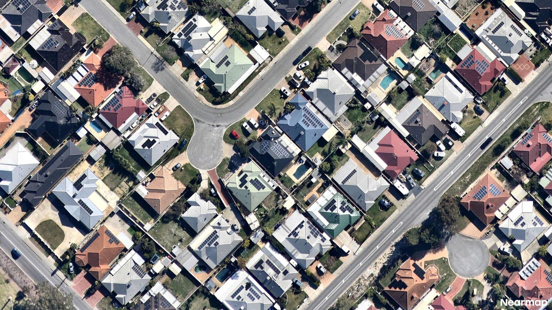 Vertical aerial view