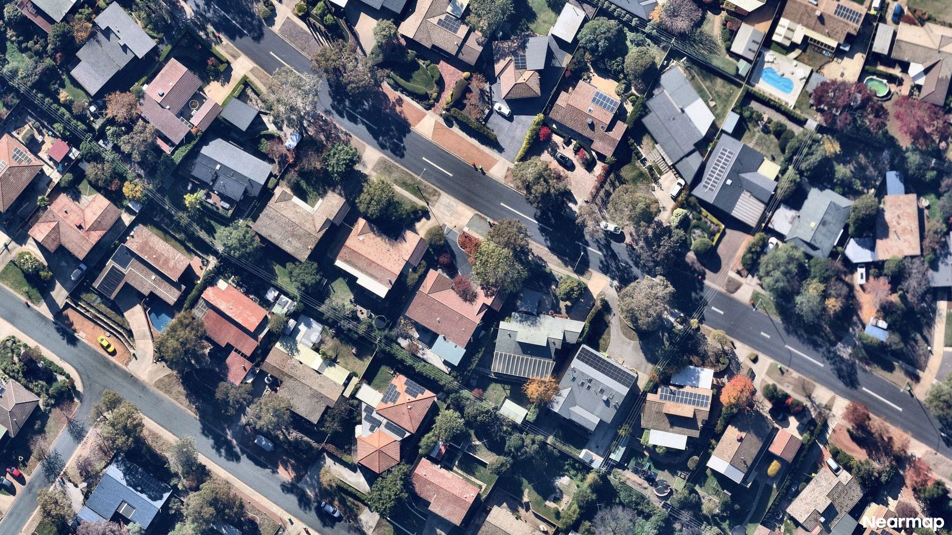 Vertical aerial view