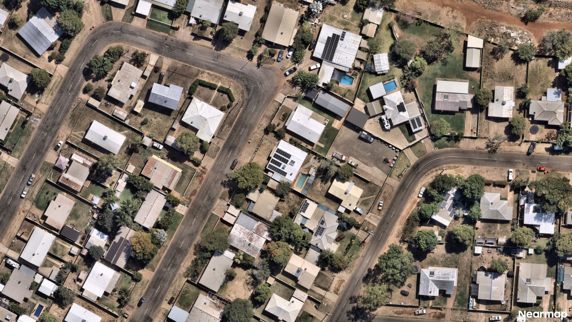 Vertical aerial view