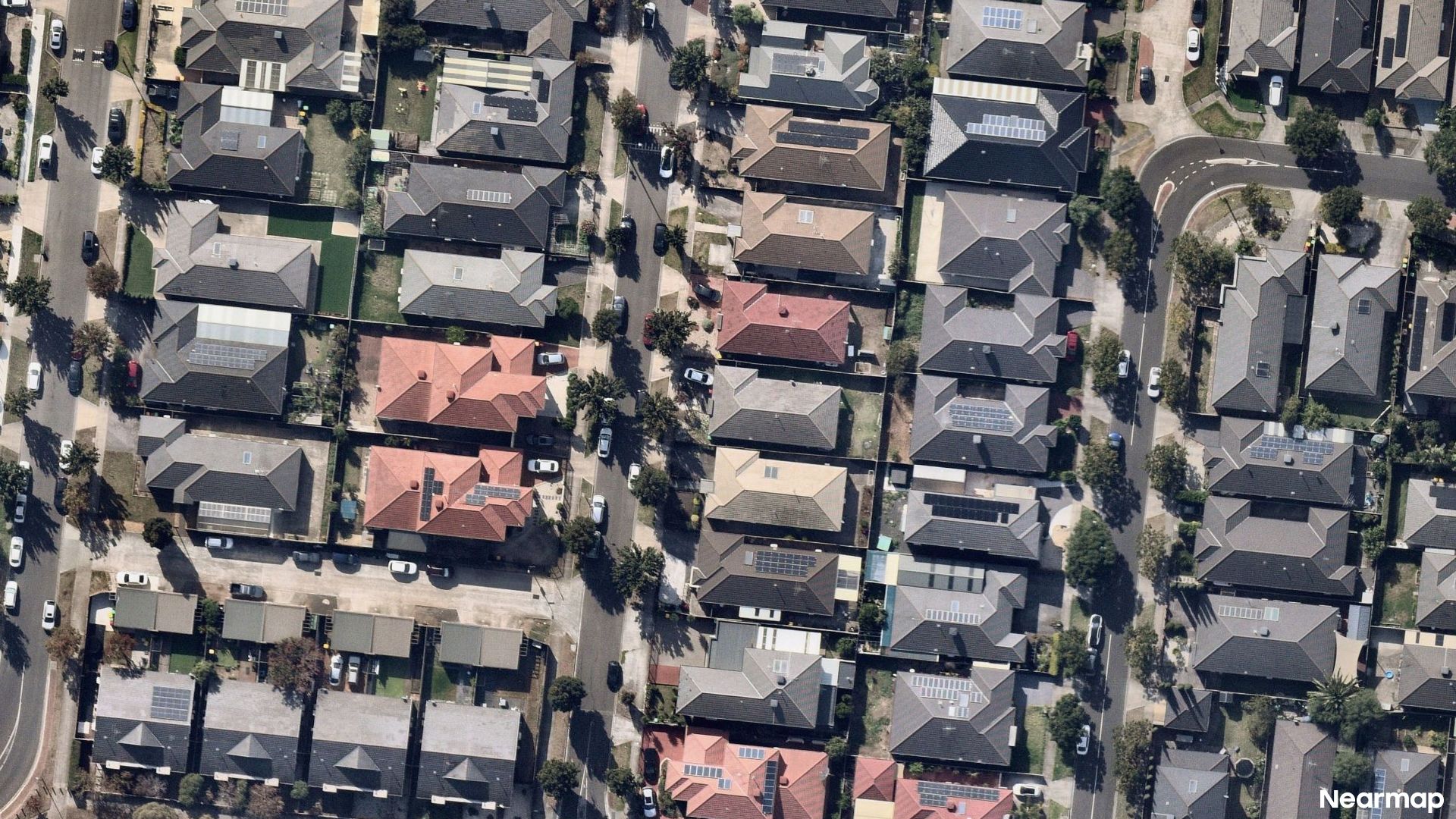 Vertical aerial view