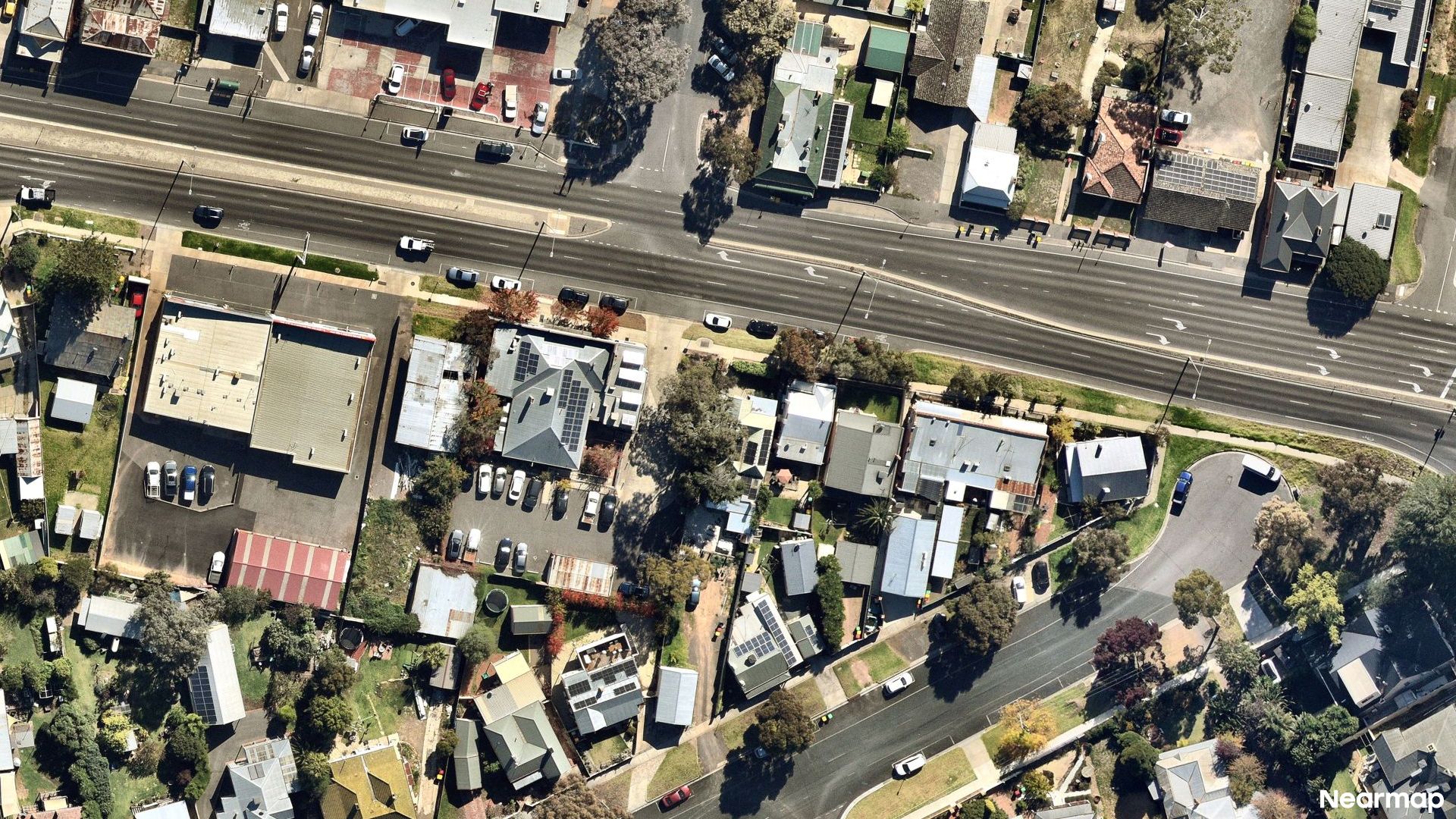 Vertical aerial view