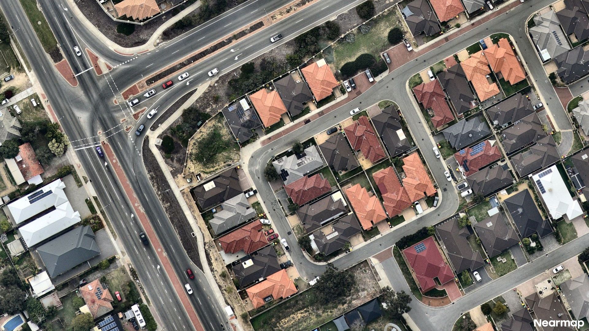 Vertical aerial view