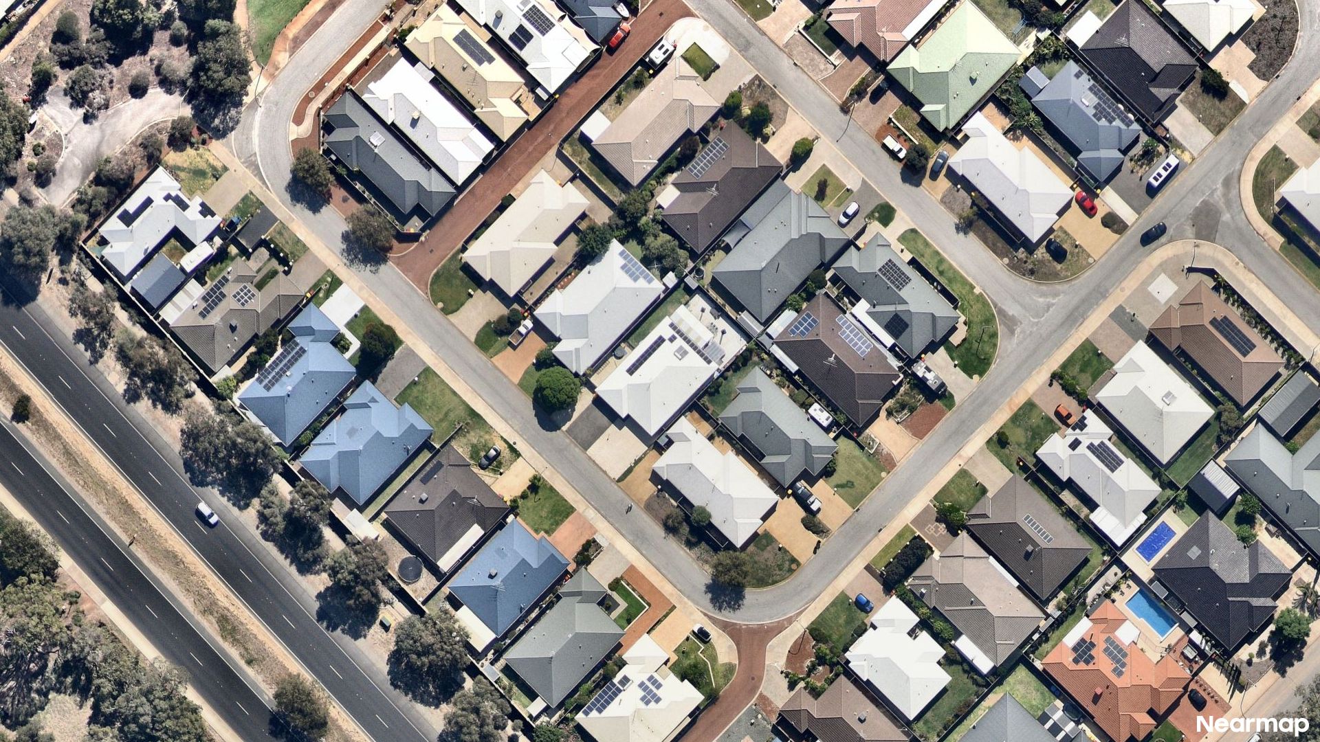Vertical aerial view