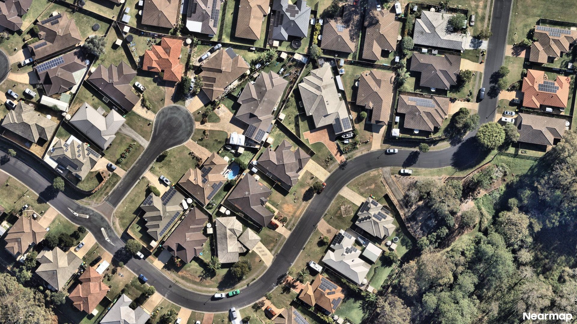 Vertical aerial view