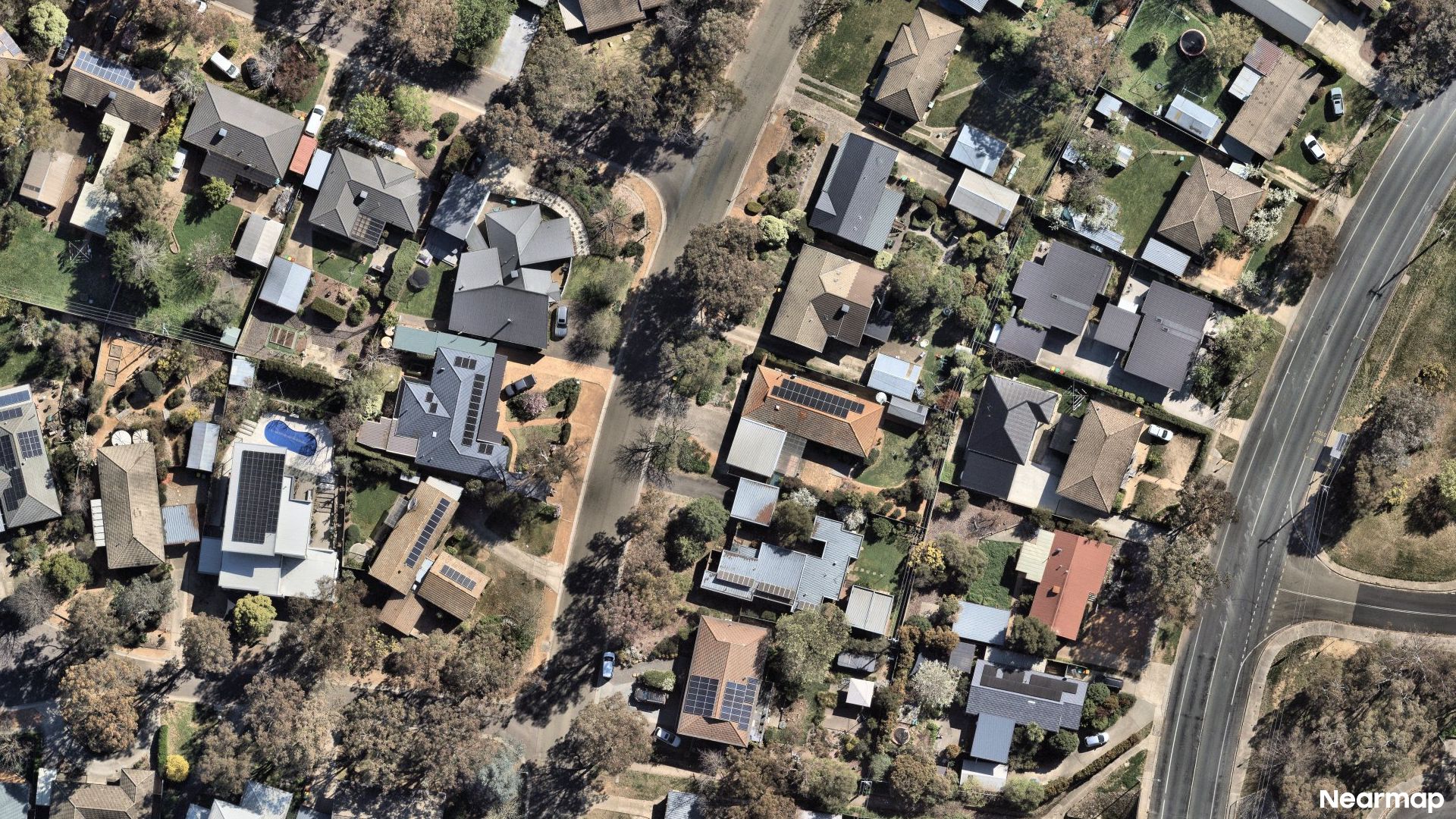 Vertical aerial view