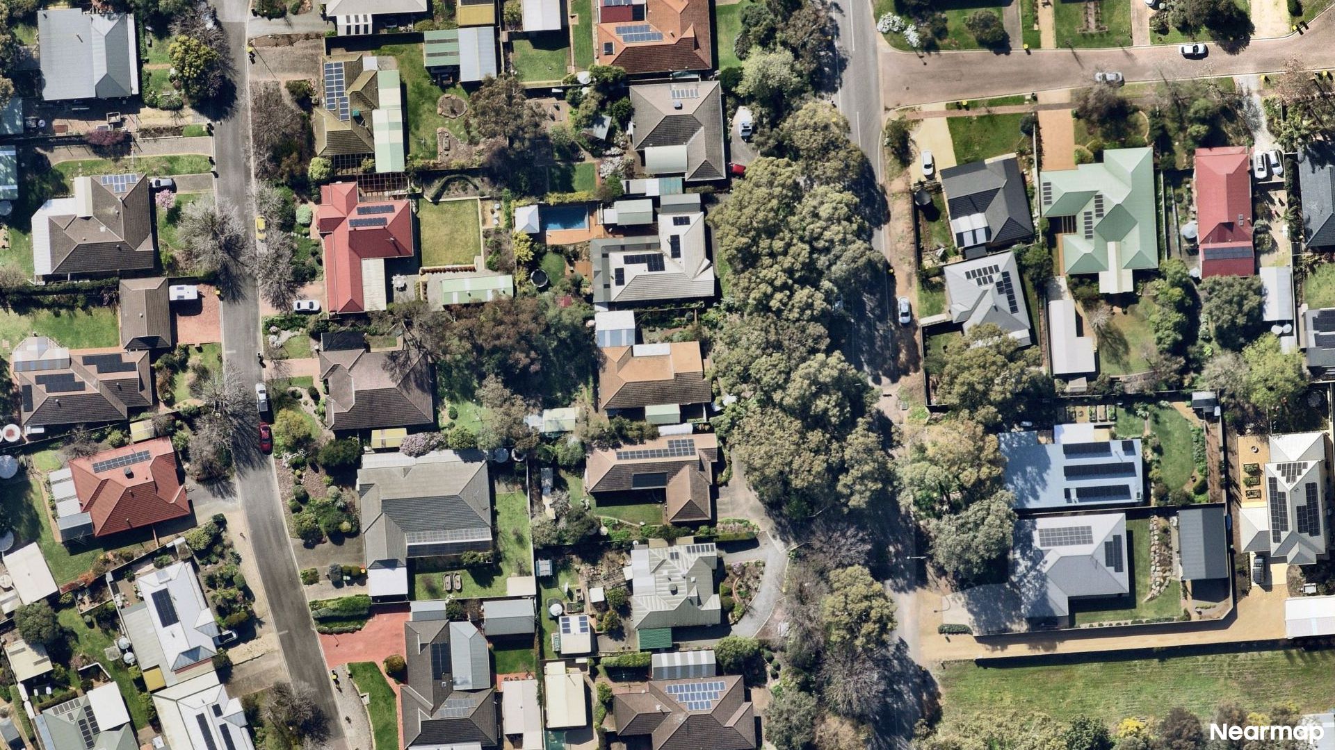Vertical aerial view