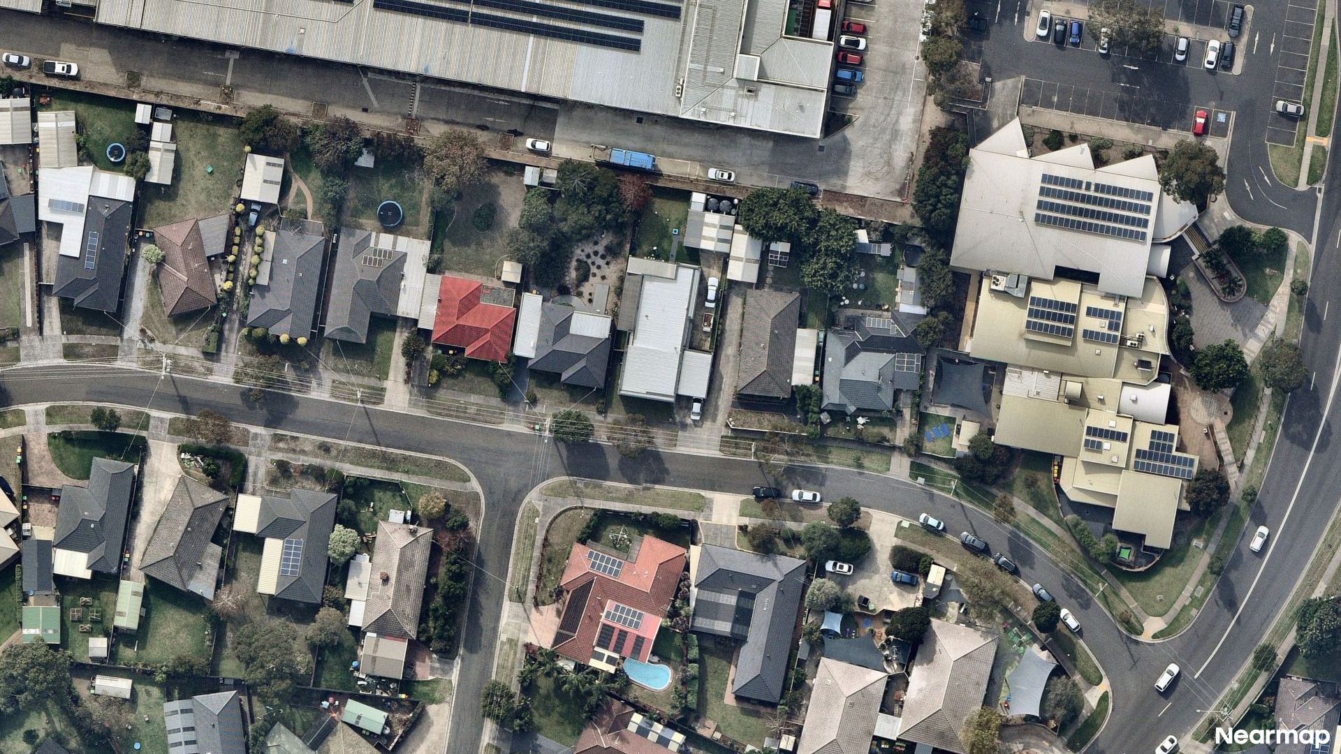 Vertical aerial view
