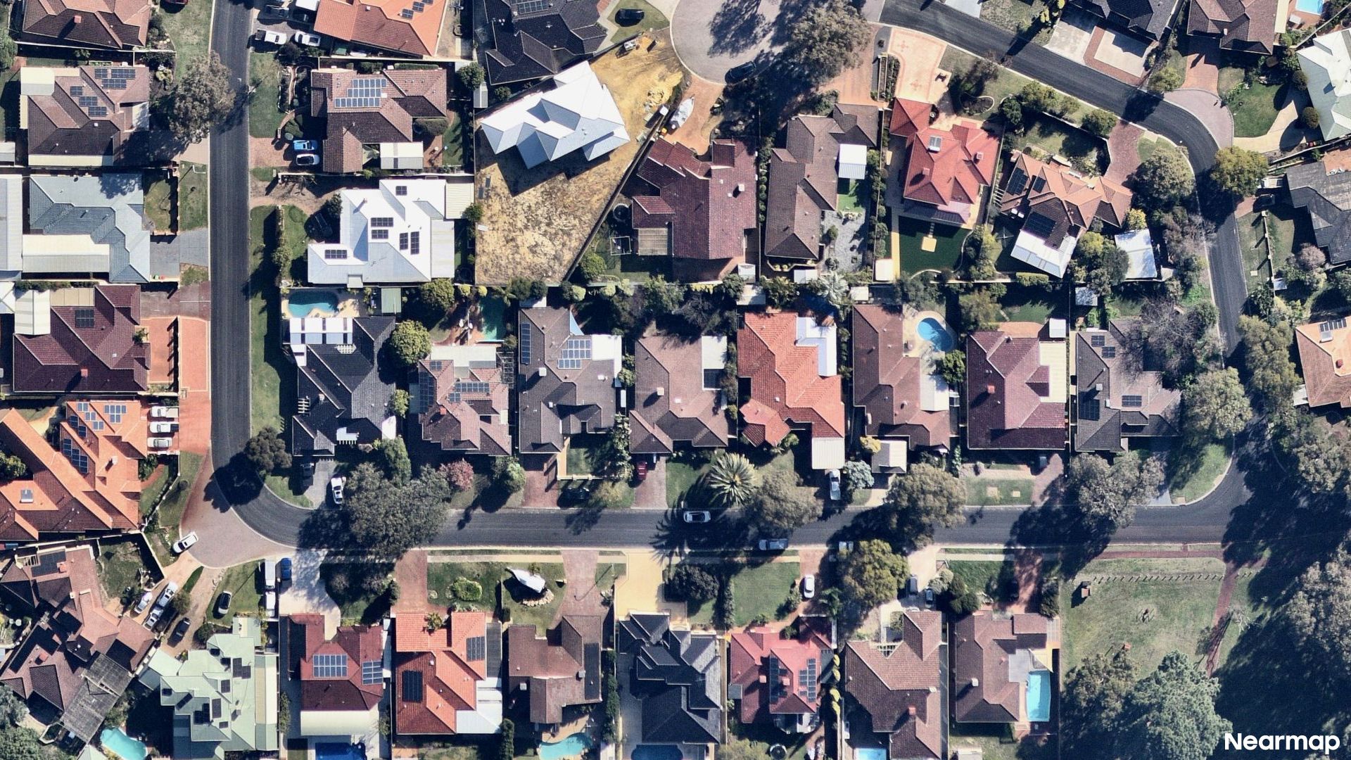 Vertical aerial view
