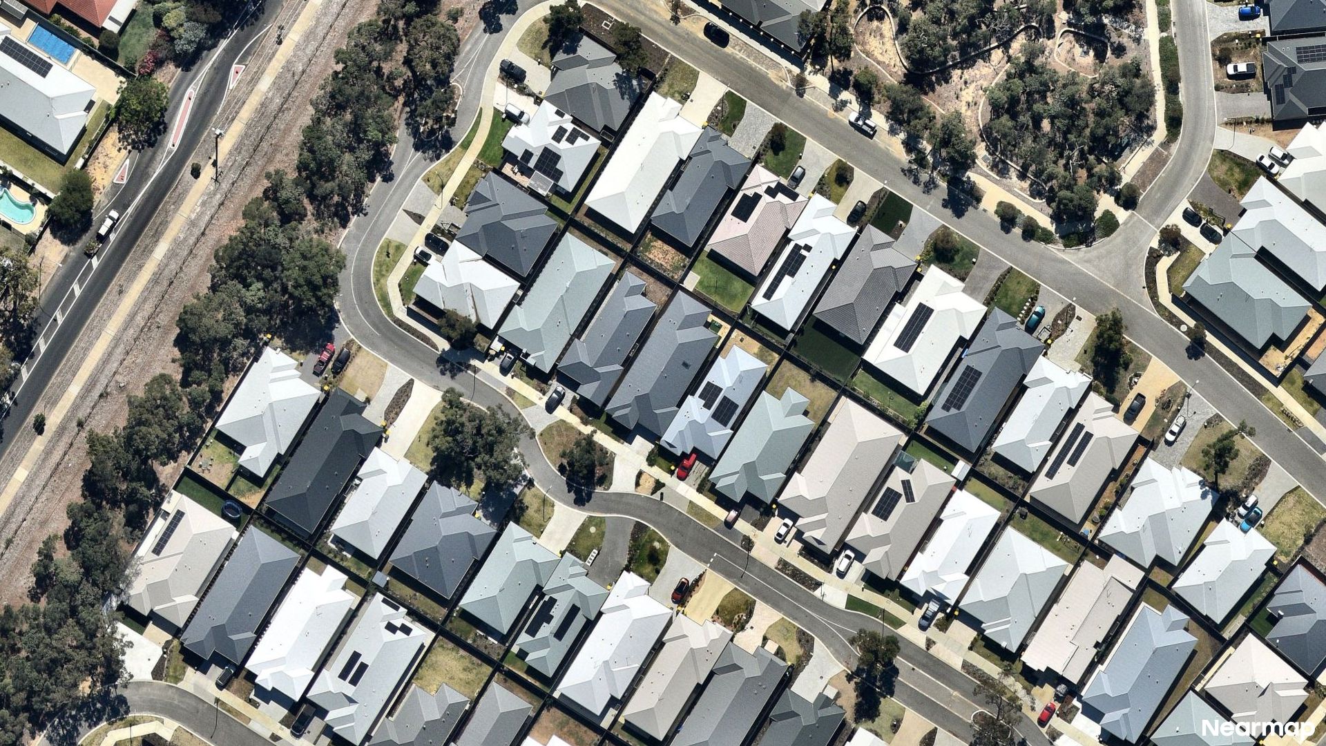 Vertical aerial view