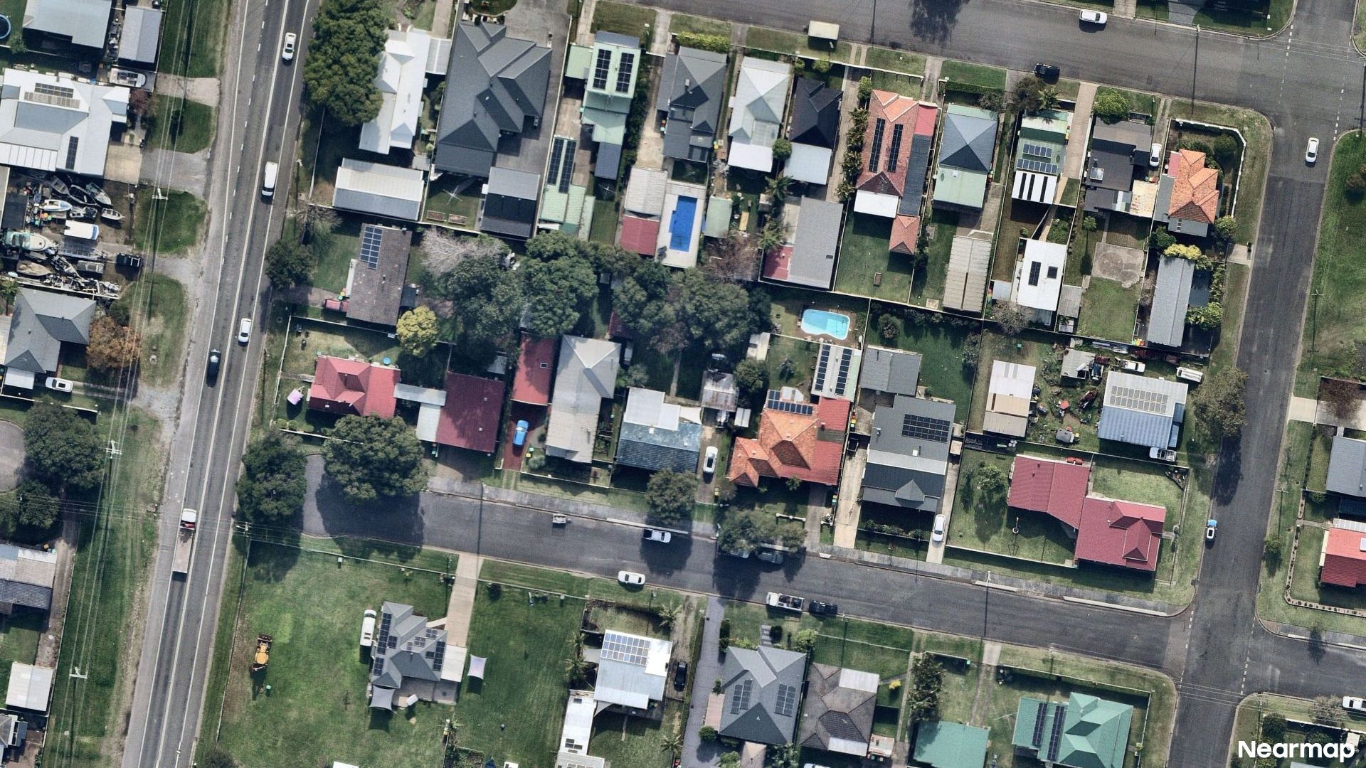 Vertical aerial view