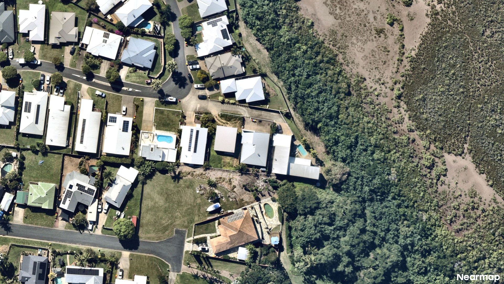 Vertical aerial view