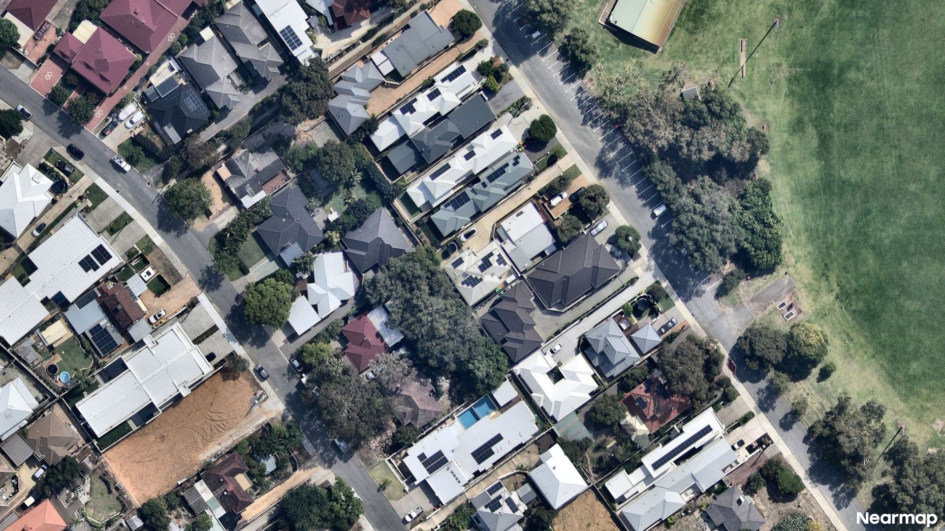 Vertical aerial view