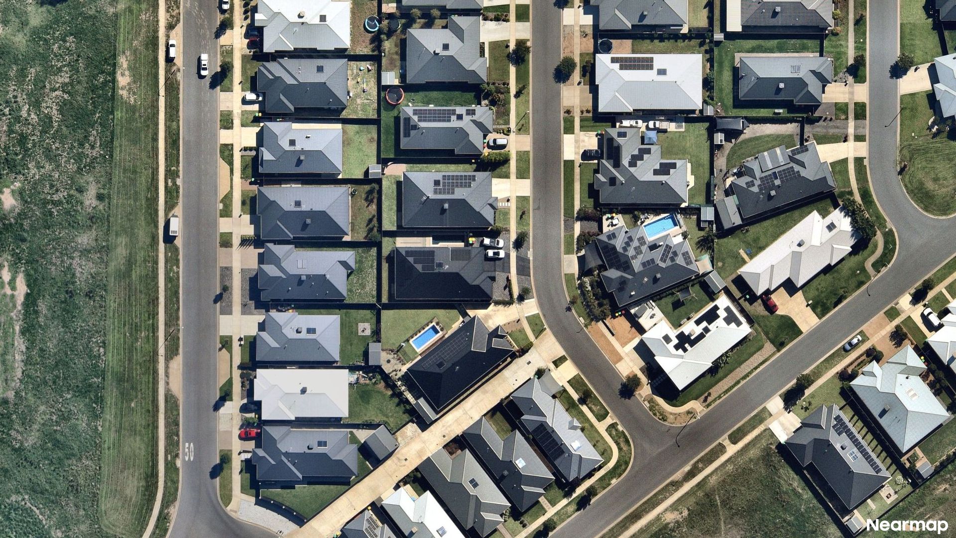Vertical aerial view