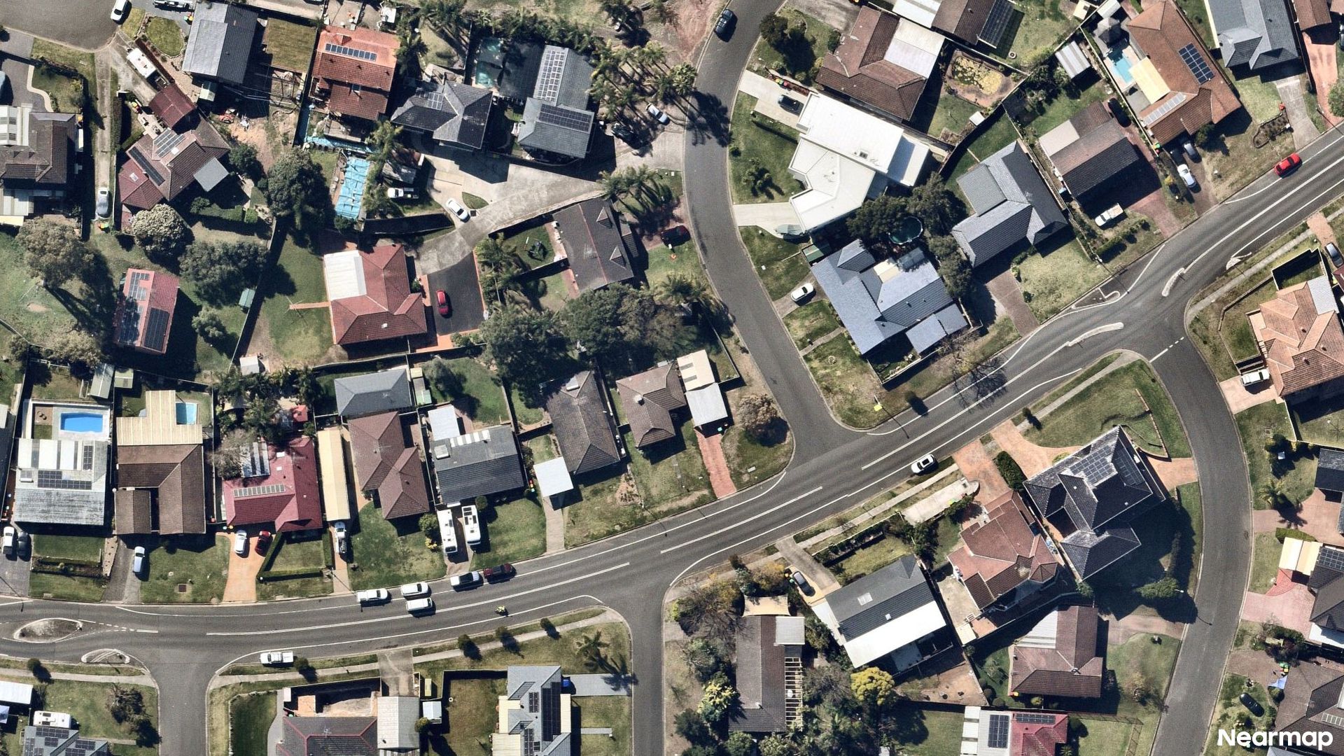 Vertical aerial view