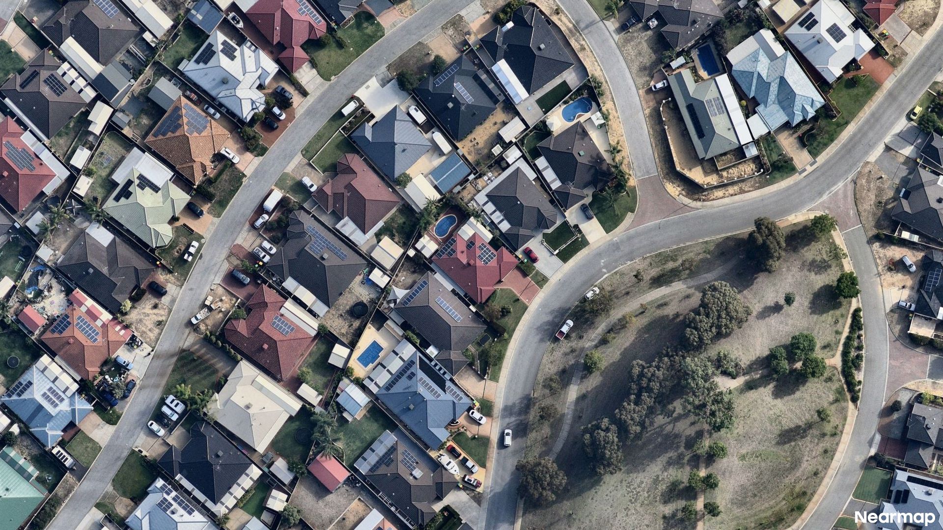 Vertical aerial view