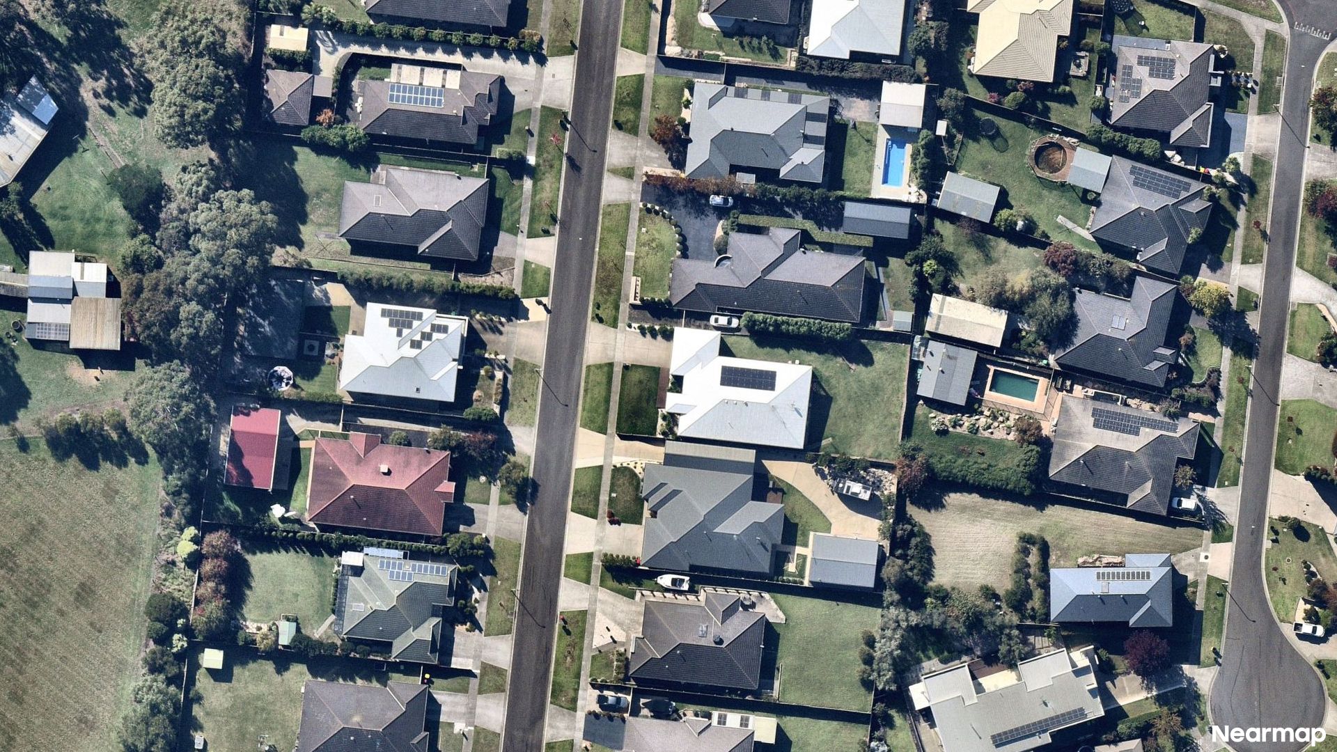Vertical aerial view