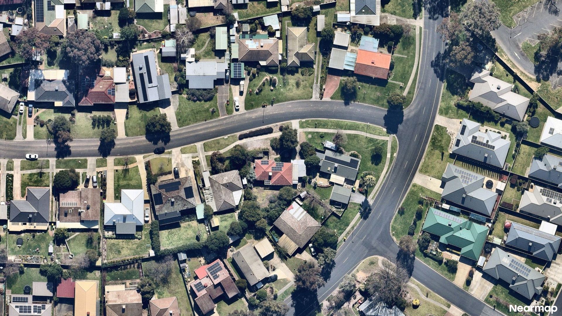 Vertical aerial view