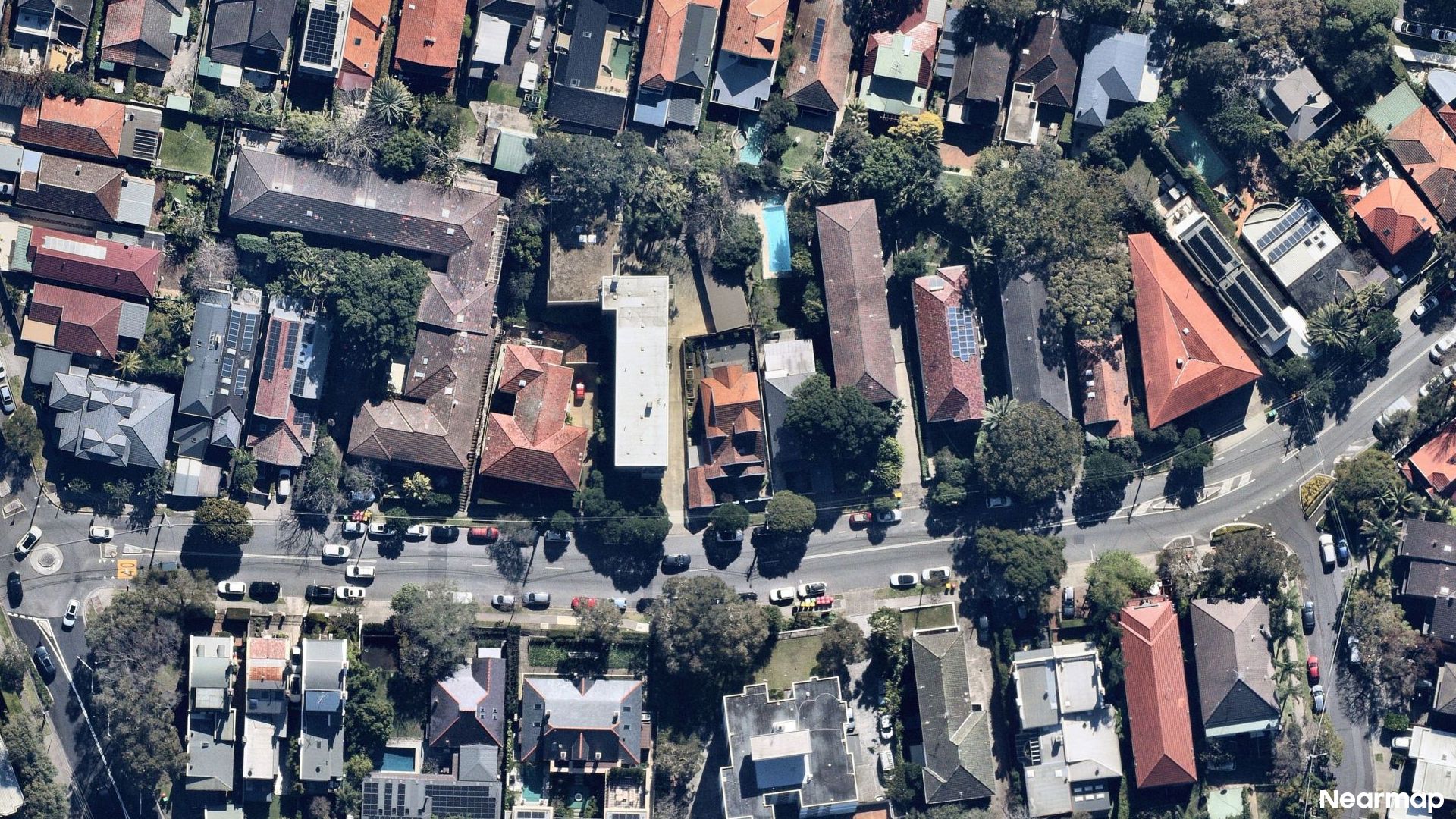 Vertical aerial view