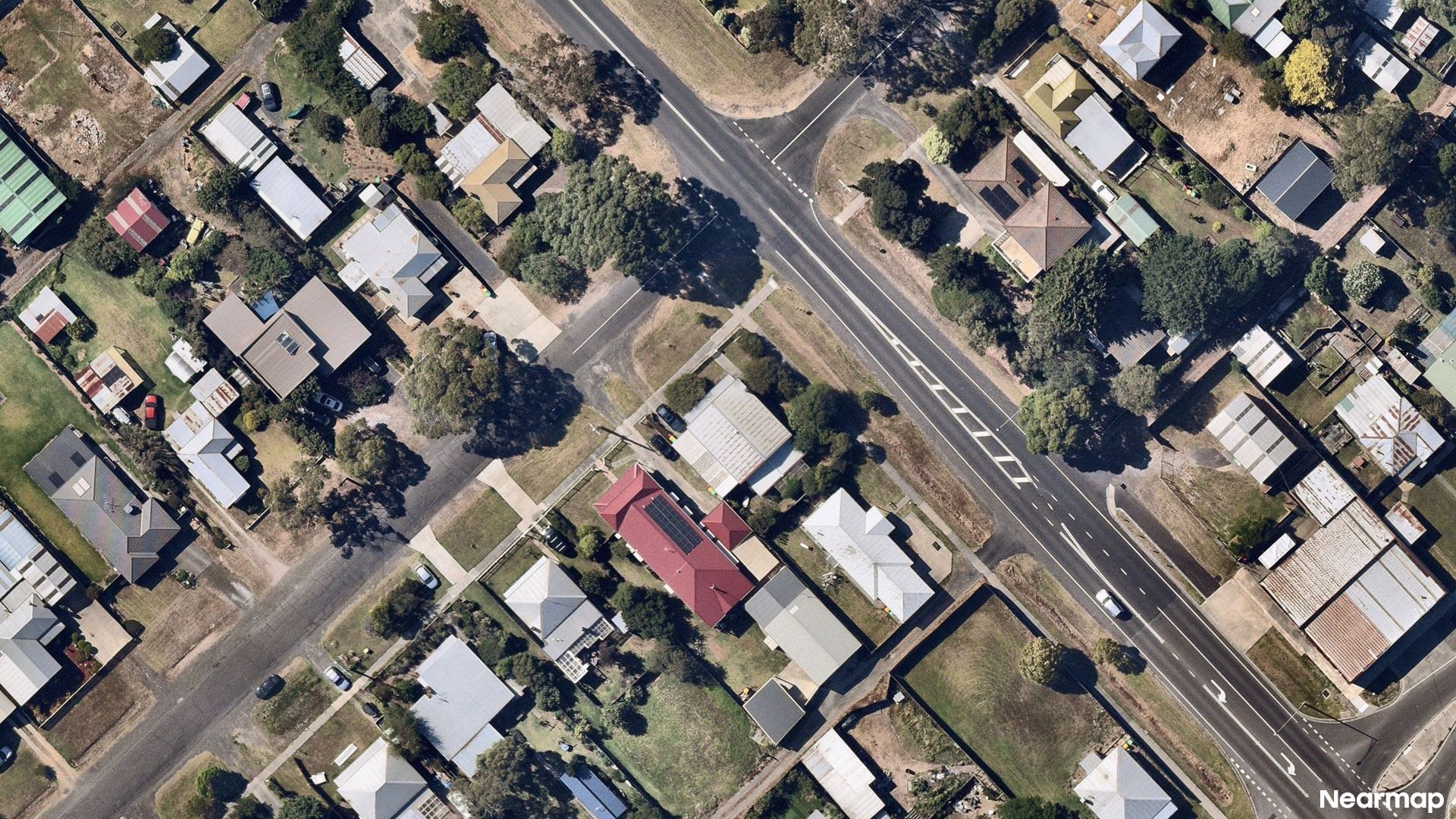 Vertical aerial view