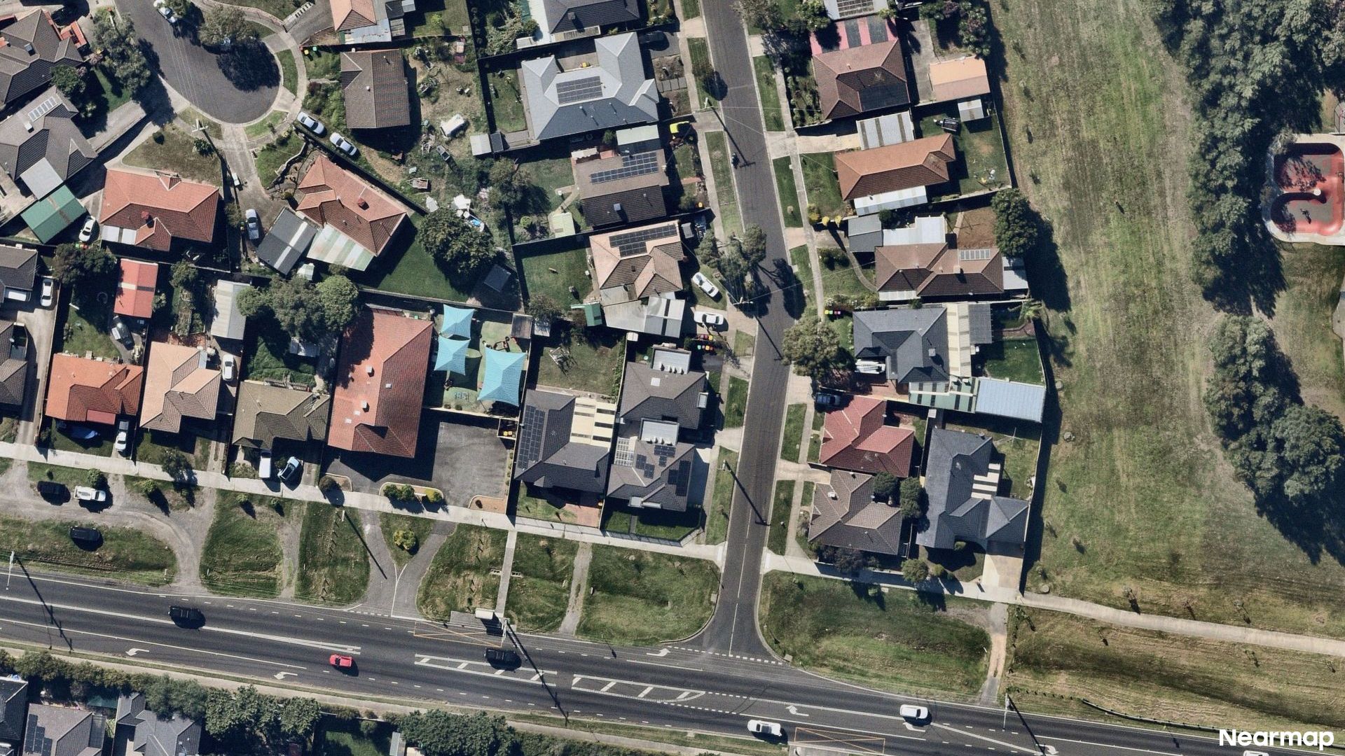 Vertical aerial view