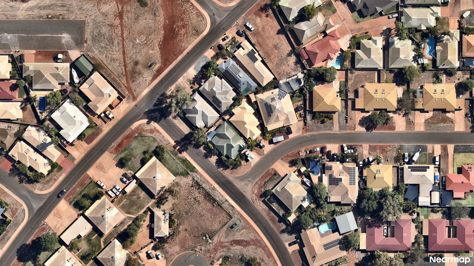 Vertical aerial view