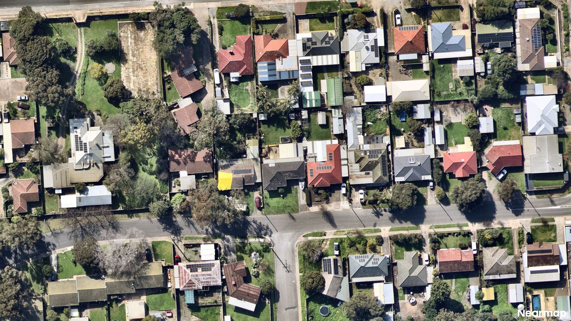 Vertical aerial view