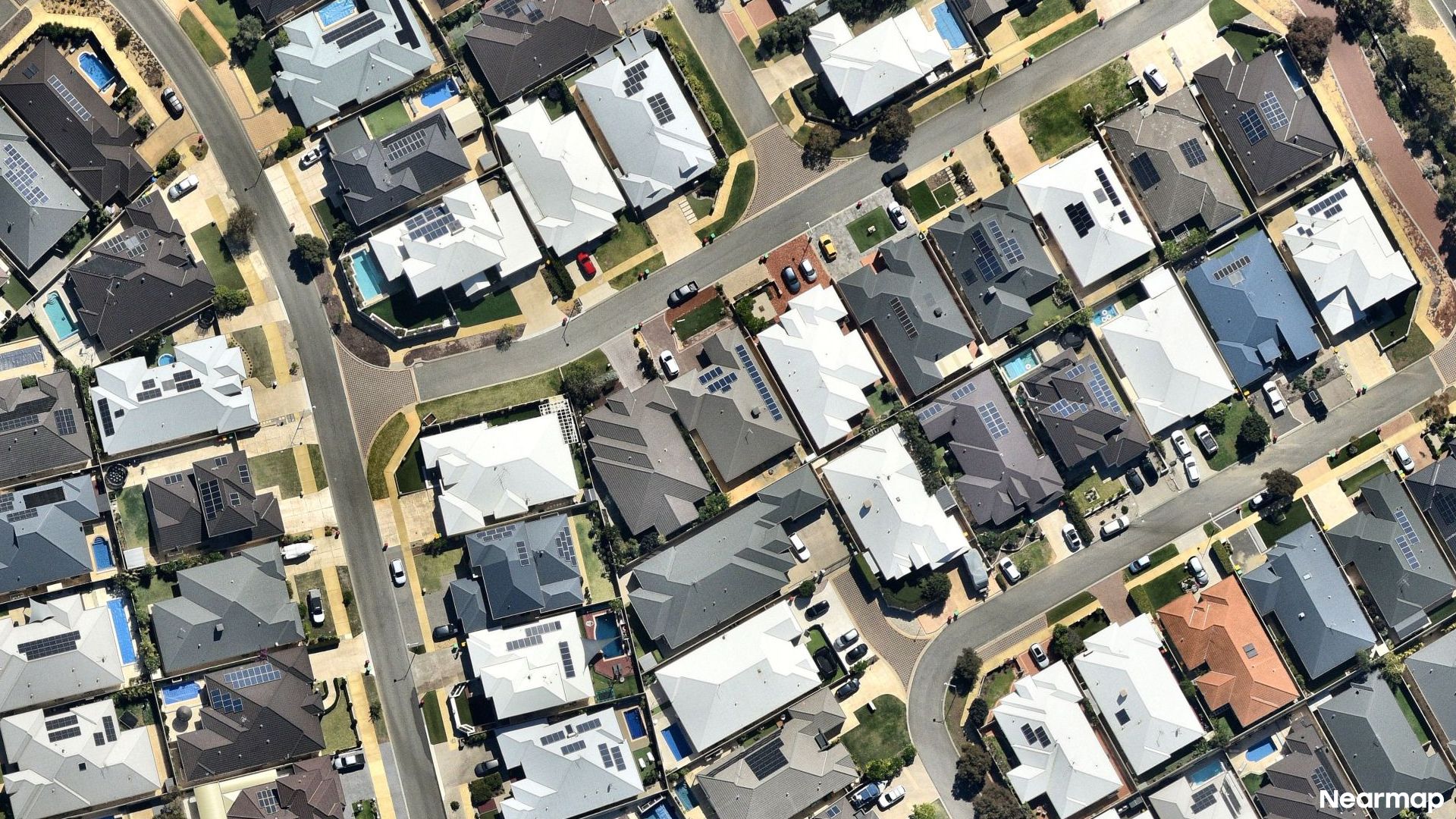 Vertical aerial view