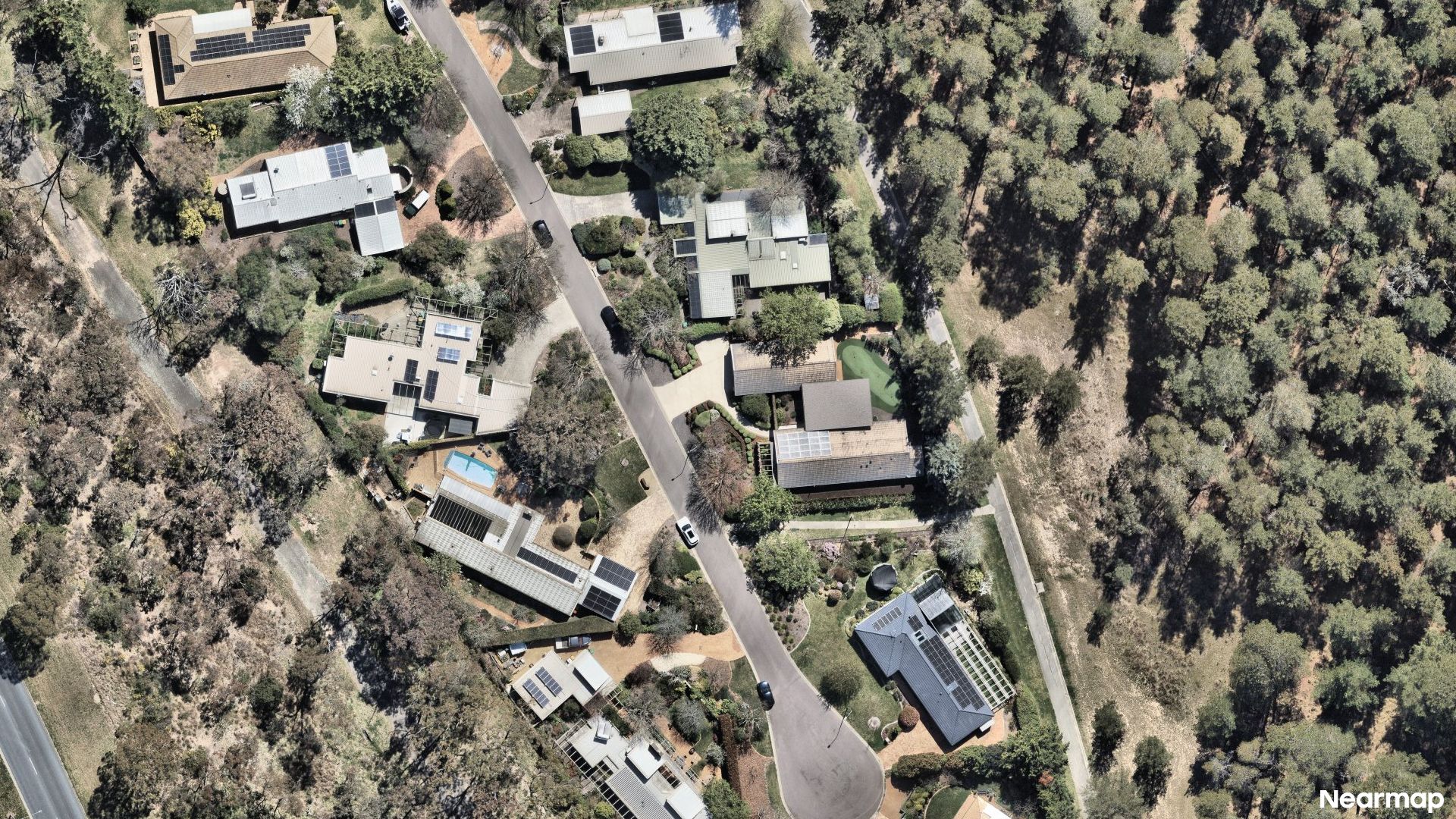Vertical aerial view