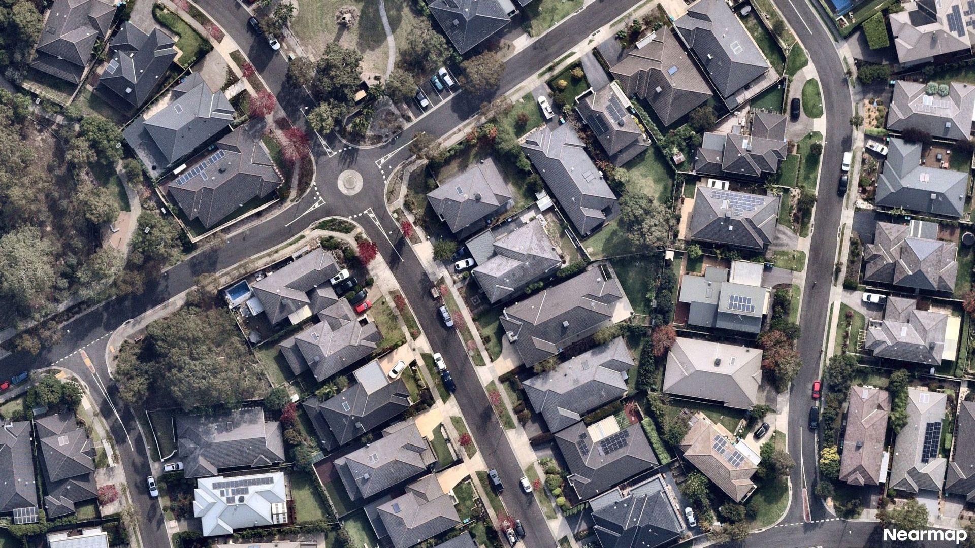 Vertical aerial view