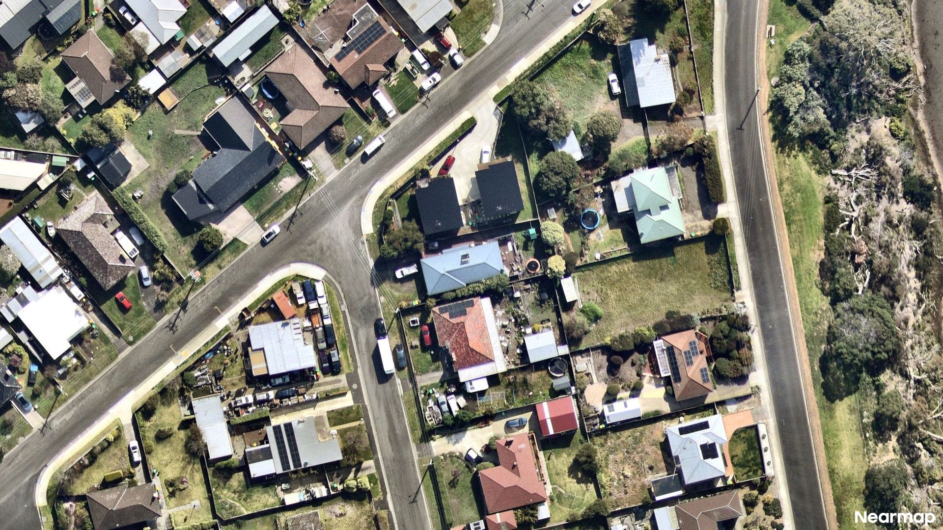 Vertical aerial view