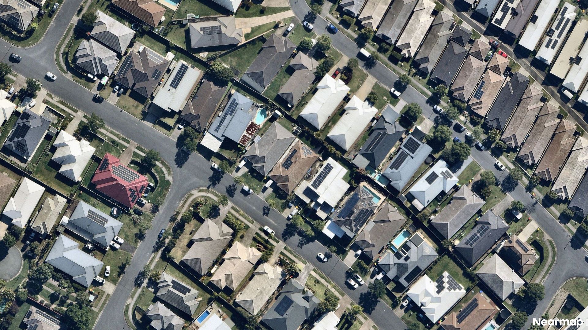 Vertical aerial view