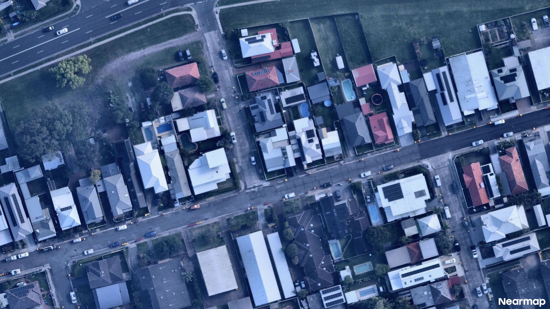 Vertical aerial view