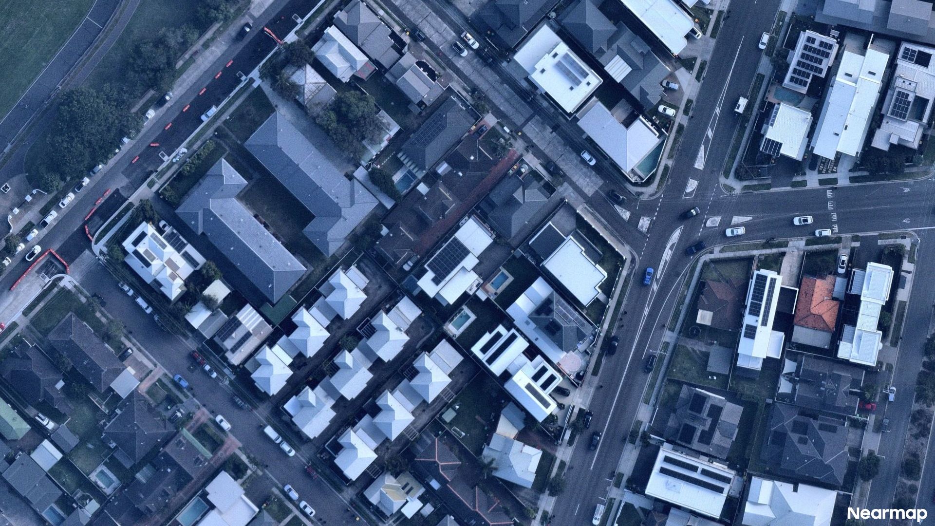 Vertical aerial view