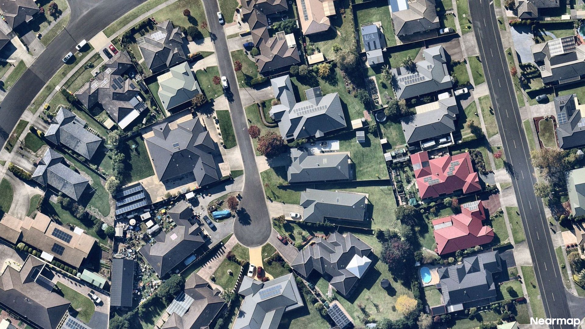 Vertical aerial view