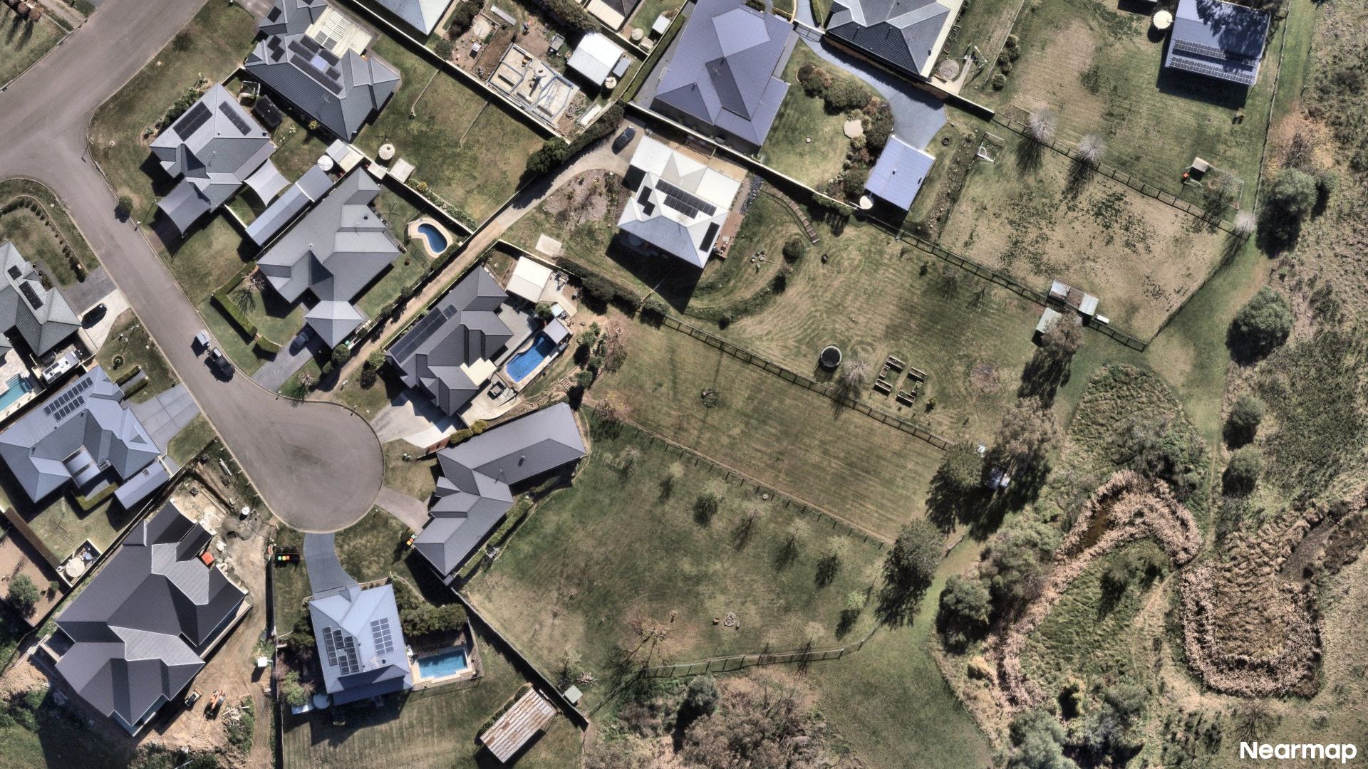 Vertical aerial view