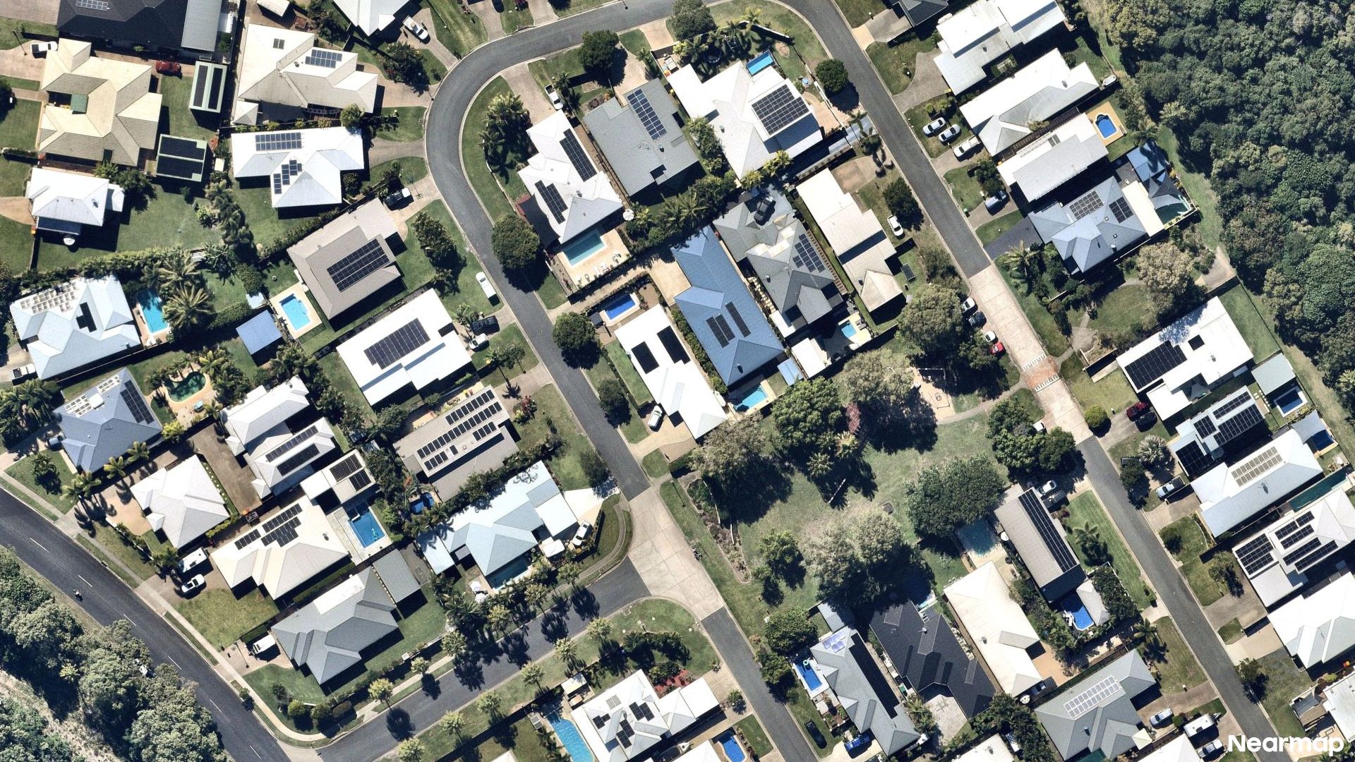 Vertical aerial view