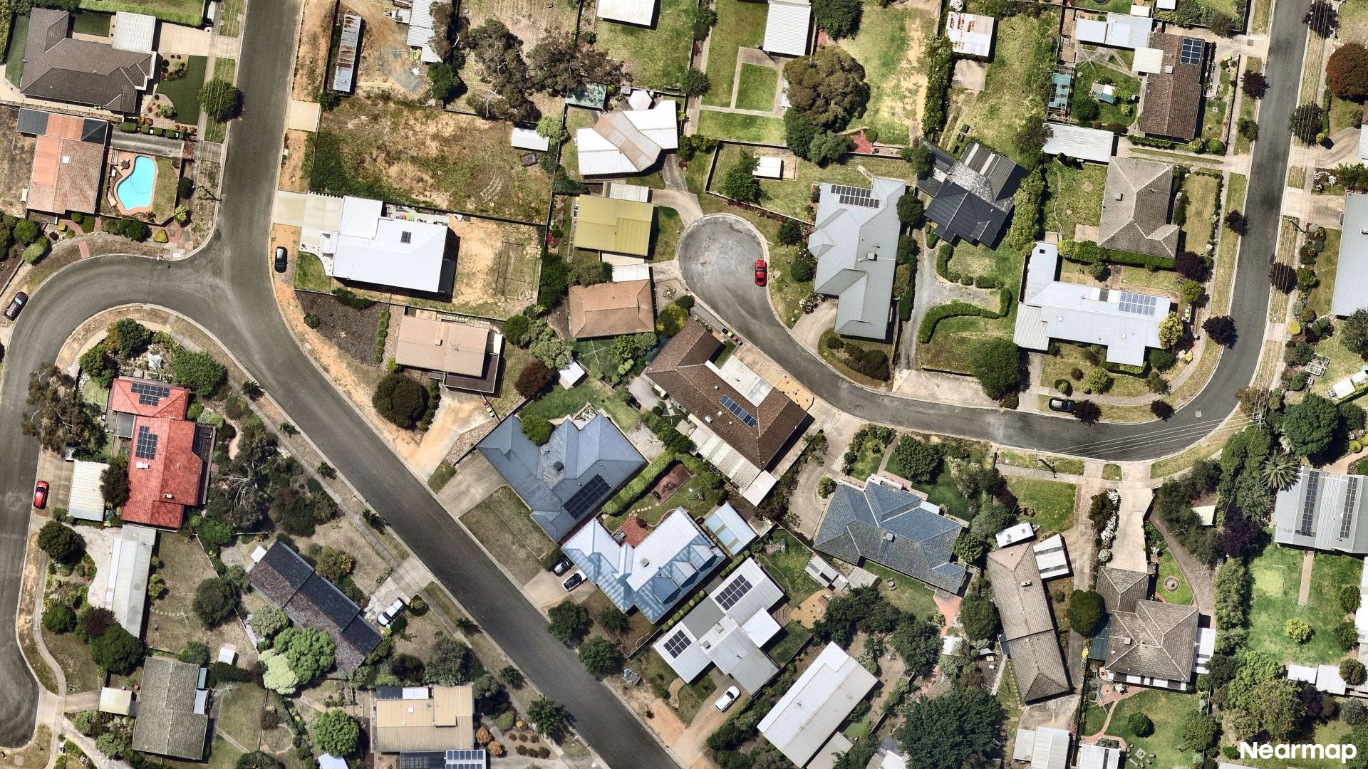 Vertical aerial view