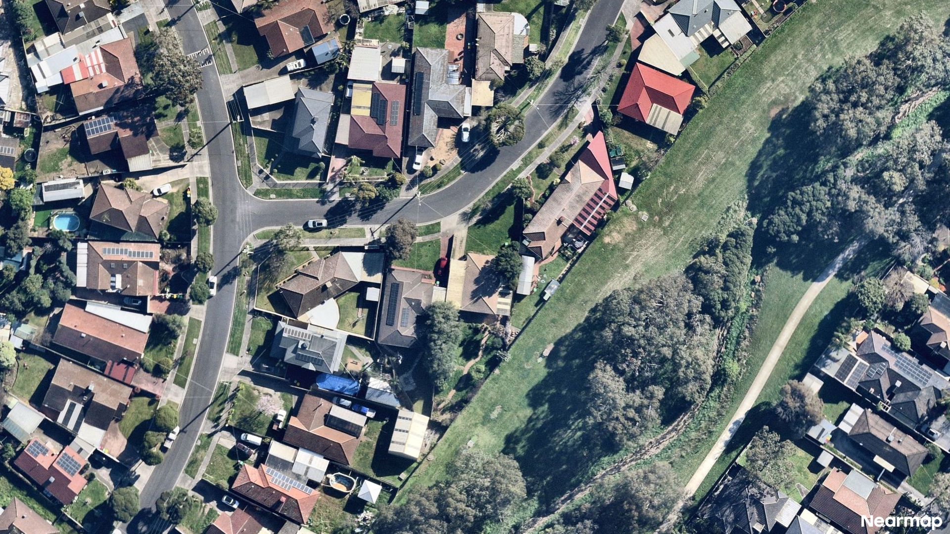 Vertical aerial view