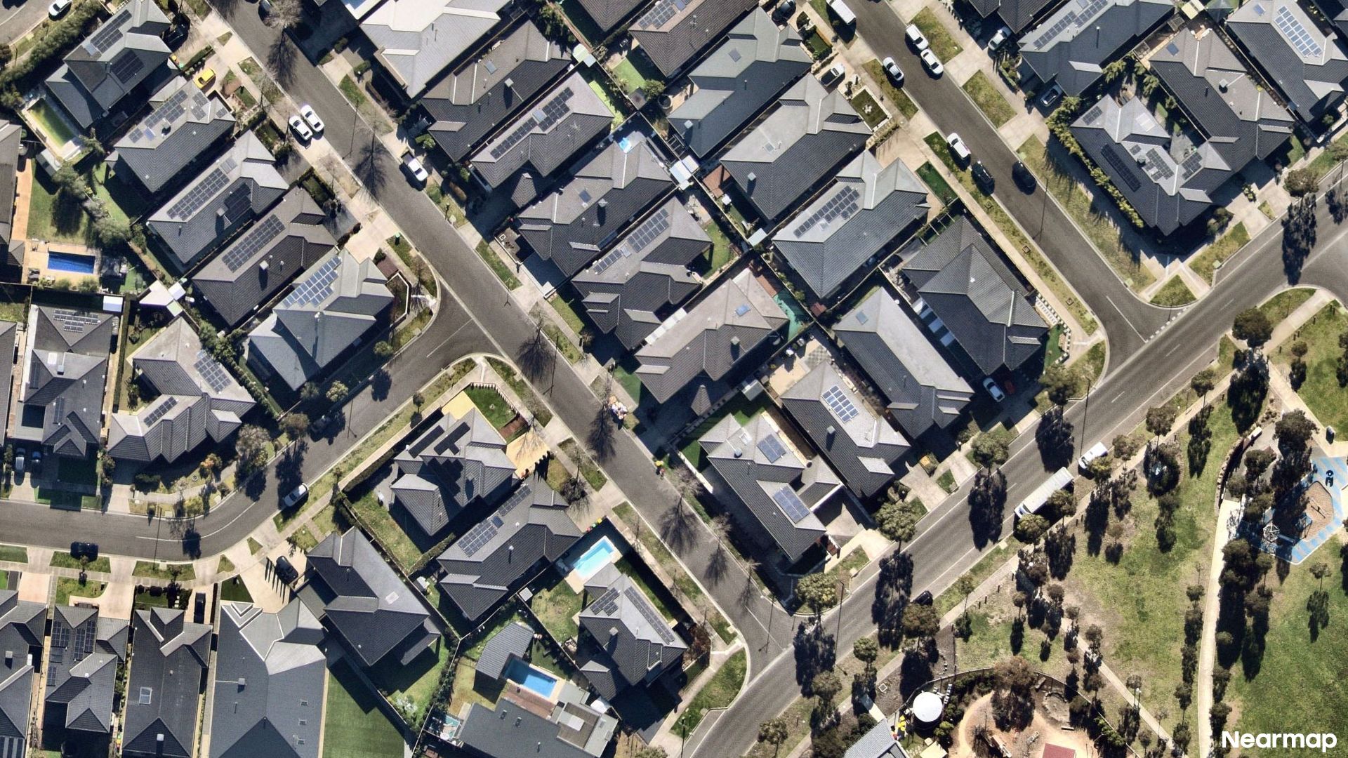 Vertical aerial view
