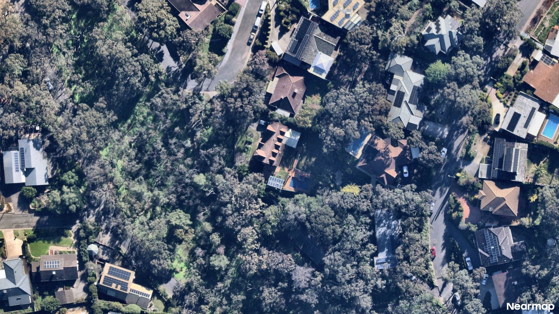 Vertical aerial view