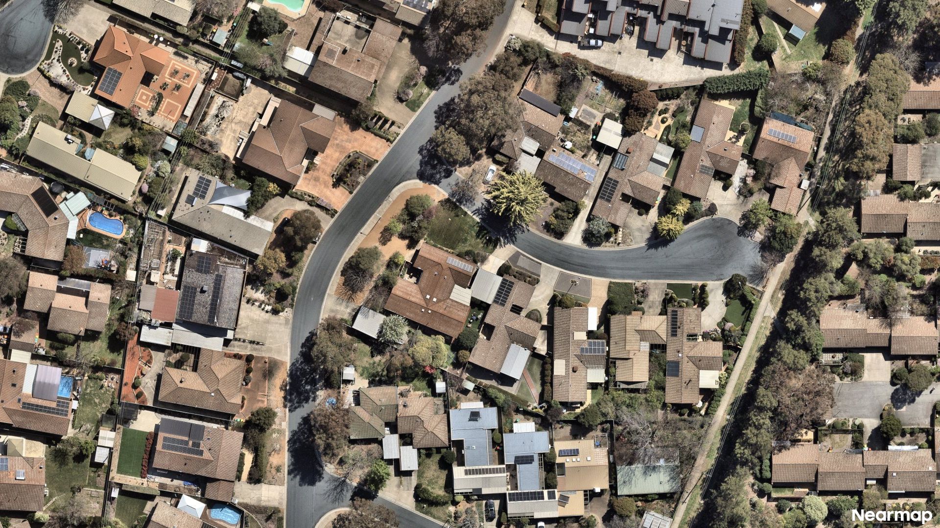 Vertical aerial view