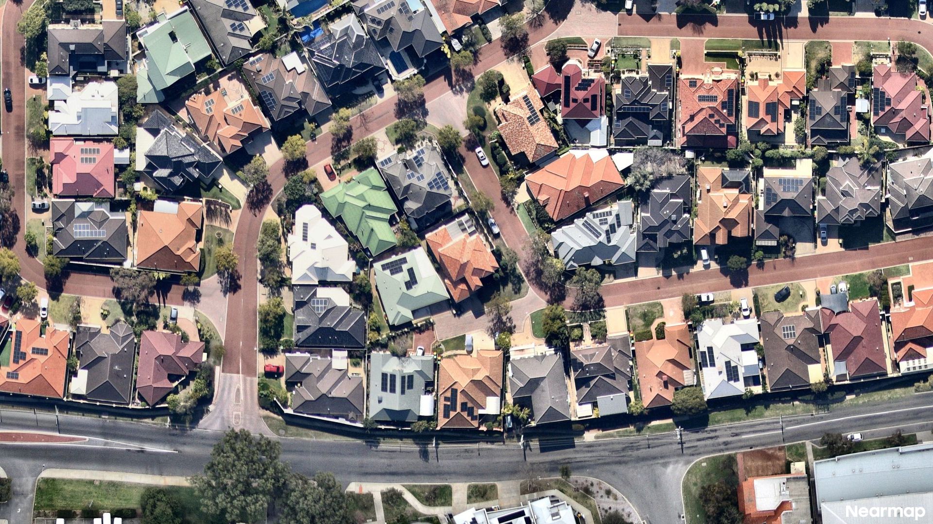 Vertical aerial view