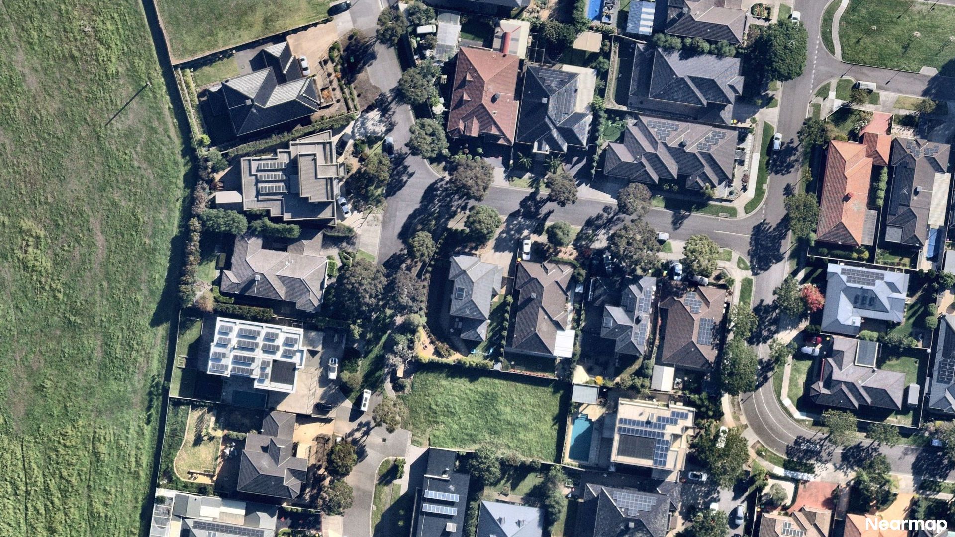Vertical aerial view