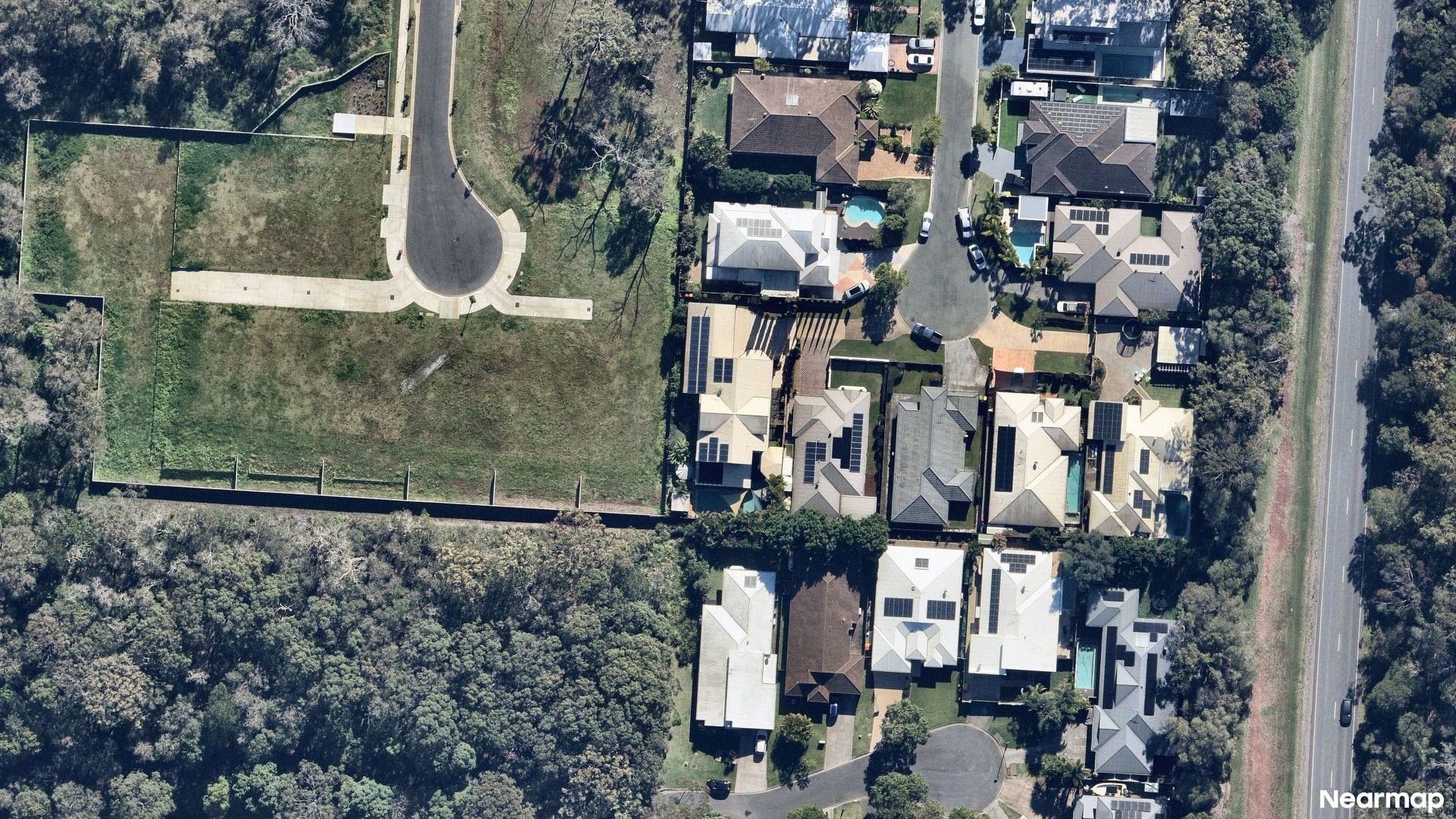 Vertical aerial view