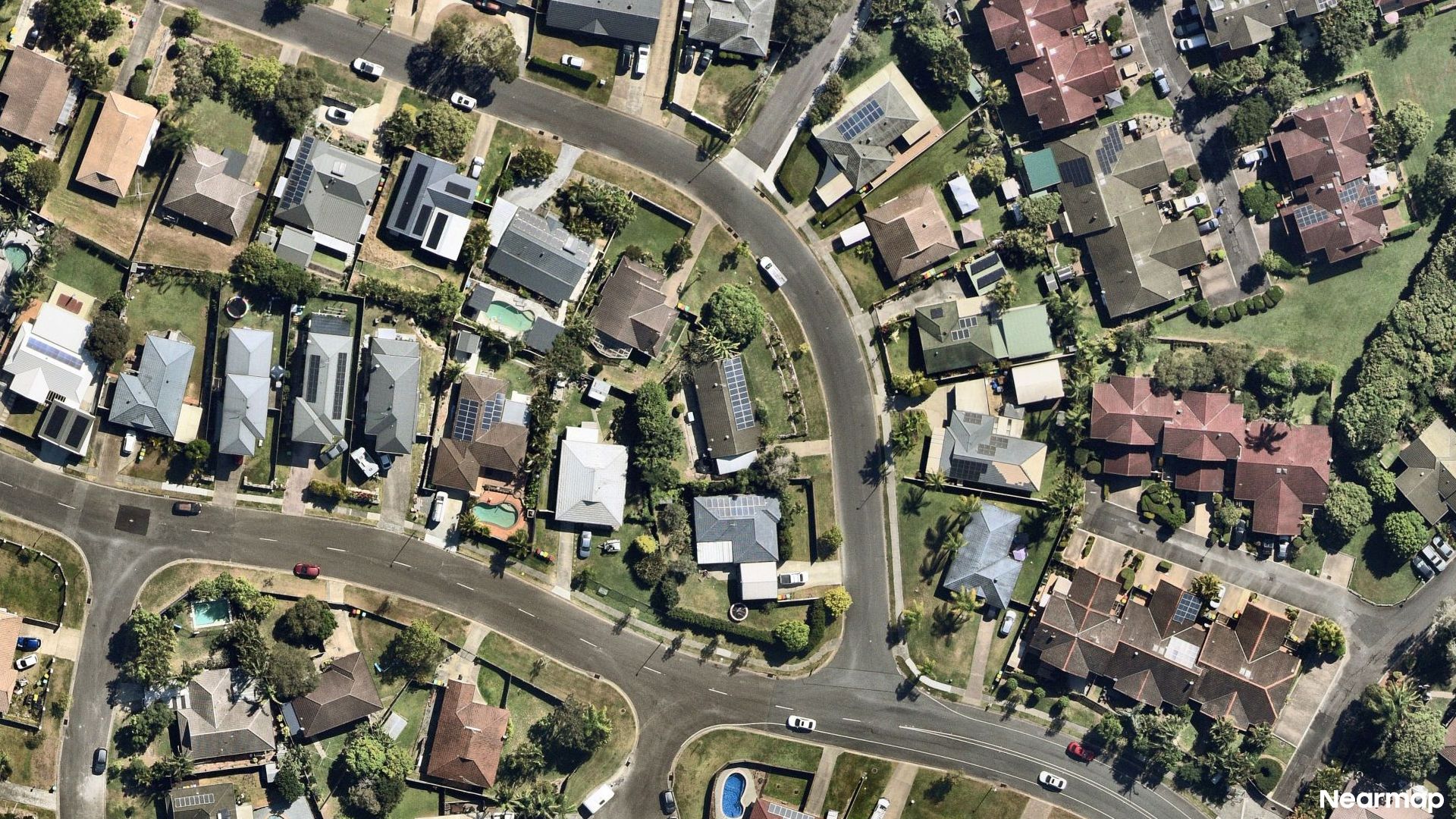 Vertical aerial view