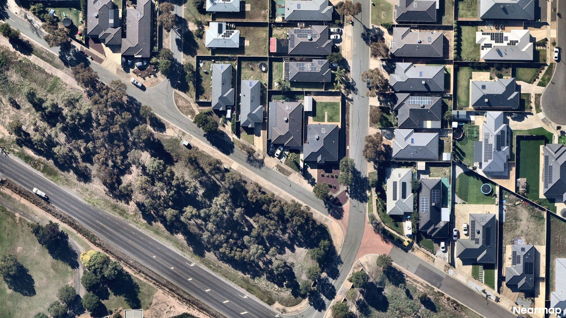 Vertical aerial view