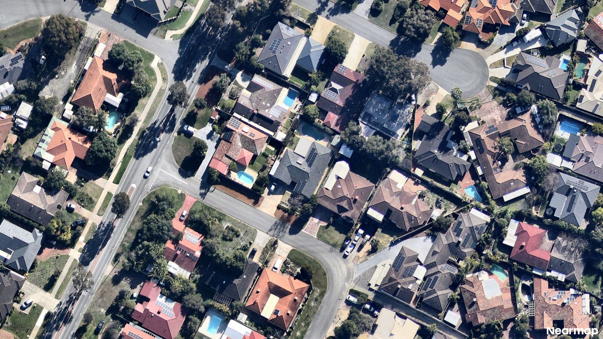 Vertical aerial view
