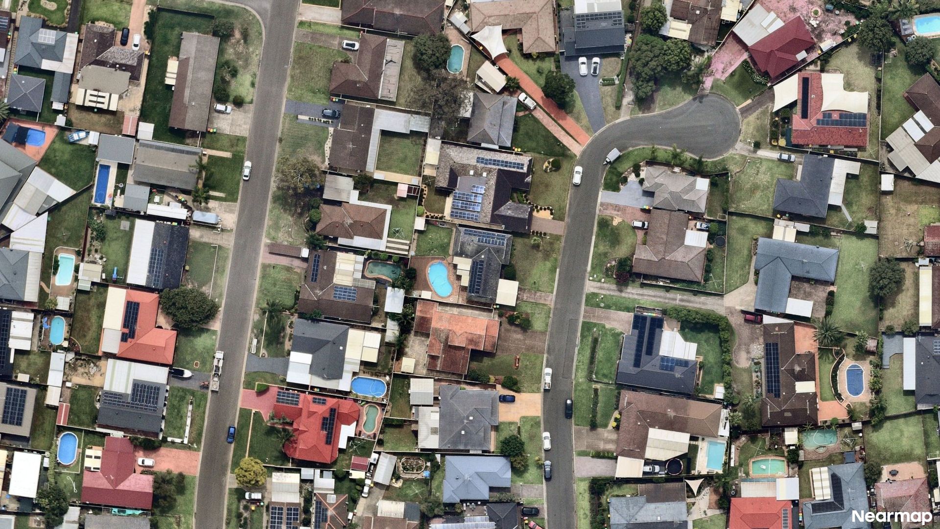 Vertical aerial view