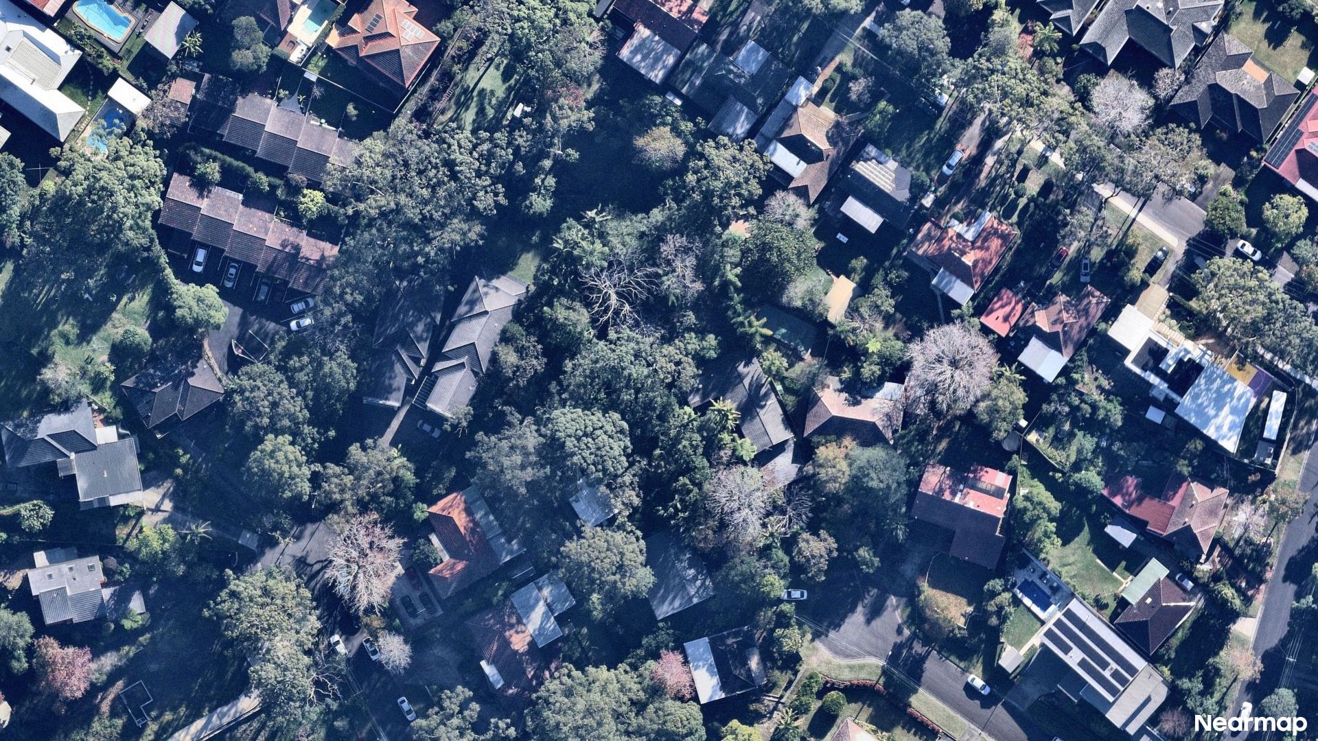 Vertical aerial view